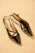 Mule Slingback Salto Fino Preto