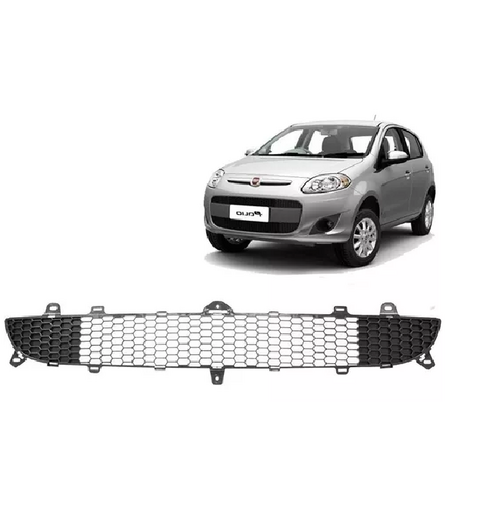 Grade Central Inferior P/choque Palio 12/16 Cinza Colmeia