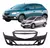 Para-choque Dianteiro Onix - Prisma 2013/2016 LT/LTZ Preto Liso - LUMAX