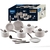 Jogo Panelas 10pçs Antiaderente Brinox