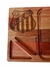 Tábua de Carne Madeira Eucalipto 50x30 cm - Times - Santos Futebol Clube - Pety Wood