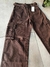 JEAN WIDE FLY DOBLE CARGO CHOCOLATE - comprar online