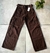 JEAN WIDE FLY DOBLE CARGO CHOCOLATE