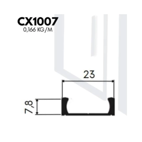 Kit Pia CX1007 - Trilho inferior