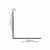 Cantoneira 1 x 1mm (25,40 x 1,00) - L013A