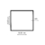 Tubo Quadrado 2X2 (50,80X50,80X1,00) - TUB4020L