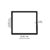 Tubo Quadrado 2X2 (50,80X50,80X2,00) - TUB4020