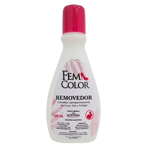 REMOVEDOR FEM COLOR 120ML (PACK X12) FC-RA120 - comprar online