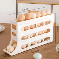Organizador / Porta Ovos, bandeja suporte para 30 ovos - Mundo dos Itens