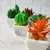 Kit Com 3 Plantas Artificiais Suculentas Com Mini Vaso De Cerâmica