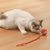 Bola Automática Recarregável com Cordinha para Gatos: Diversão Inteligente para Seu Felino! - loja online