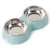 Comedouro Tigela Duplo Em Inox Para Cães - comprar online