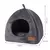 Cama Macia Aconchegante Semi Fechada Para Gatos - comprar online