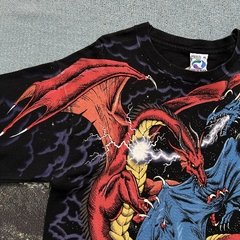Camiseta Manga Longa Dueling Dragons Liquid Blue 1994 - comprar online