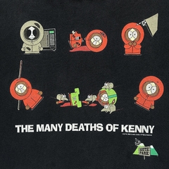 Camiseta South Park - The Many Deaths Of Kenny 1998 na internet