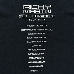 Camiseta Ricky Martin - Black And White Tour 2007