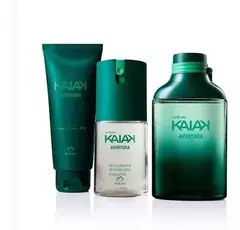 Kit Kaiak Aventura masculino (Deo Colônia 100ml+ Deo Corporal 100ml+ Gel 2 em 1 barbear e pós barba 100g)