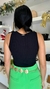 Blusa preta canelada - comprar online