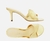 Mule Dourada Salto Fino Tira Curva - comprar online