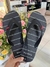 Chinelo Reserva Masculino Preto com Listras