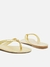 Sándalia Rasteira Dourada - Neuzete Shoes
