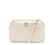 Bolsa Transversal Off-White com Corrente Dourada