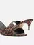 Mule Animal Print Salto Médio Fino - comprar online