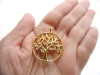 Pingente Árvore da vida Ouro com Zircônias 30mm