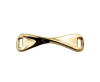 Bridão Liso Torcido 55mm Ouro - 03 unidades