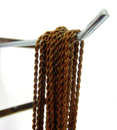 Corrente Cordão Baiano em latão (no bruto) - 260 gramas - comprar online