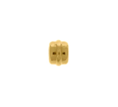 Entremeio Redondo Ouro 10mm - 10 unidades