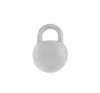 Pingente Bolinha Níquel Free 10mm - 10 unidades