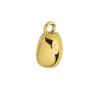 Pingente Orgânico com Curvatura Ouro 14mm - 05 unidades