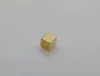 Entremeio Quadrado Maciço com Furo 3x3mm Ouro - 18 gramas