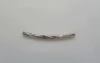 Entremeio Redondo Estriado Curvo 38x3mm Níquel Free - 41 unidades
