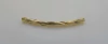 Entremeio Redondo Estriado Curvo 38x3mm Ouro - 26 unidades
