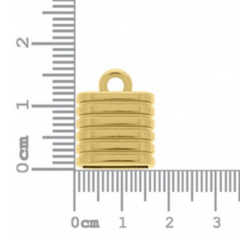 Terminal Quadrado Ouro 16mm - 02 unidades - comprar online
