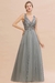 Vestido largo elegante con aplicaciones y tul - Vestidos K&V