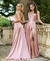 Vestido largo de tirantes con abertura en pierna - comprar en línea