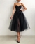 Vestido con tirantes delgados, con tul