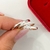 Par Aliança Namoro 2mm Prata 950 Abaulada Diamantada e Polida na internet