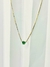 Colar Zircônia Verde - Banhado Ouro 18K - comprar online