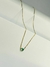 Colar Zircônia Verde - Banhado Ouro 18K