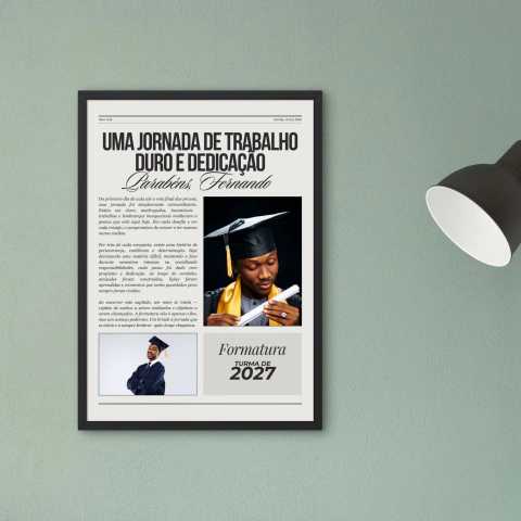 Quadro Jornal - Modelo Graduação 2 - comprar online
