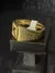 Dedeira de cruz aço inoxidável banhada a ouro 18k - comprar online