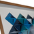 Geométrica em Papel: Triângulos em Tons de Azul Com Vidro 100x100cm na internet