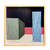 Geometria em Fios de Barbante Azul, Verde, Vermelho II Com Vidro 50x50cm - comprar online