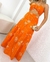 Conjunto em lesê bordado, Cropped + Saia longa - Loja Dani Mari