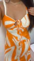 Vestido Longo estampado na internet