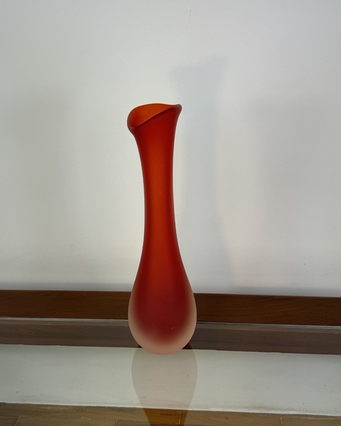 vaso floreiro em pasta de vidro